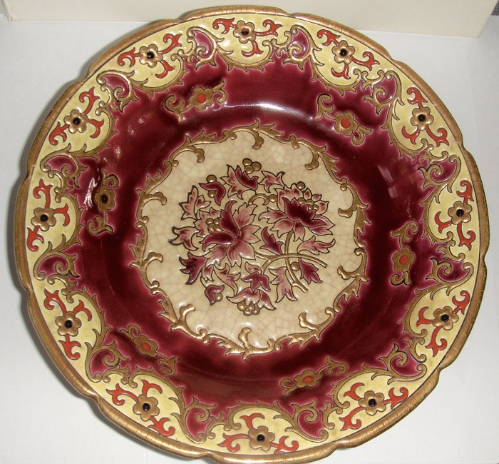 M.P. Chevalier - Émaux de Longwy - Prato - Cerâmica