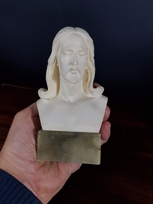 A. GIANNELLI - Buste Jezus Christus getekend A. Giannelli - Albast