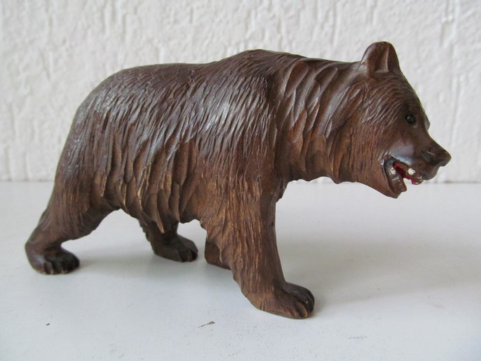 Escultura, Urso da floresta negra - Madeira - Início do século XX