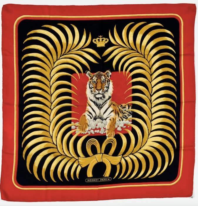 Hermès - Le Tigre Royal Scarf - Catawiki