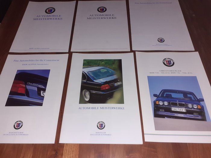 Prospectus BMW ALPINA modèle programme 03/99 b3 3,3 b10 3,3 b10 v8 b12 