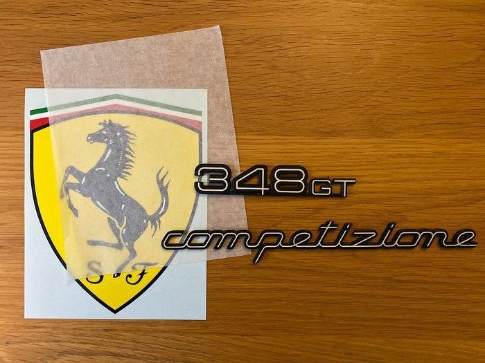 Original Ferrari Logo groß double Butterfly Badge Pin Badge 