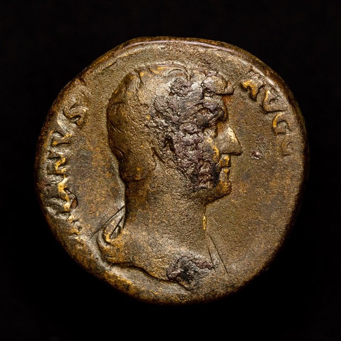 Roman Empire Sestertius Hadrian 117 138 Ad Rome