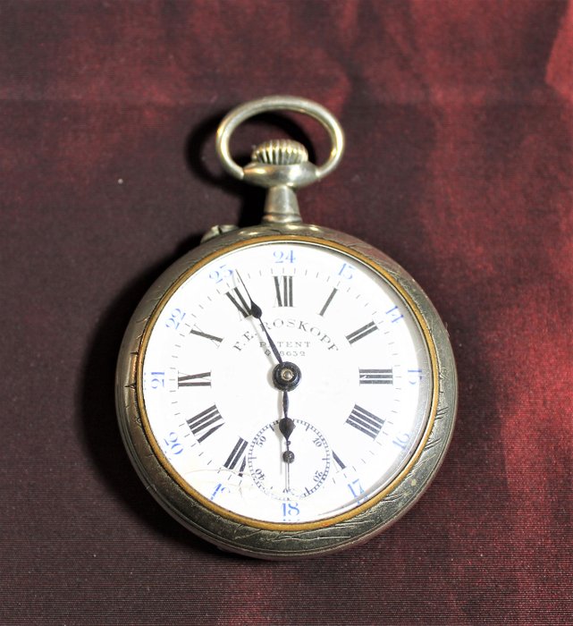 F.E. Roskopf - Patent 18632 - pocket watch NO RESERVE PRICE  - Men - 1901-1949