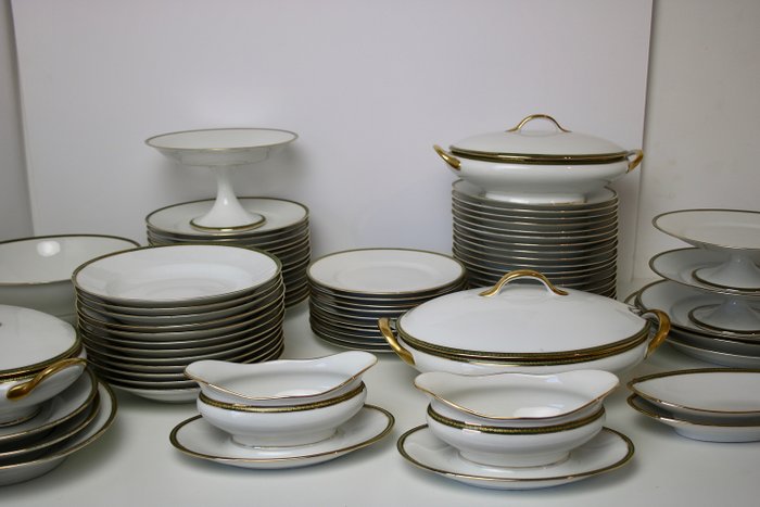 Porcelain tableware Limoges U.C. gilded 71 pieces - Art Deco - Porcelain