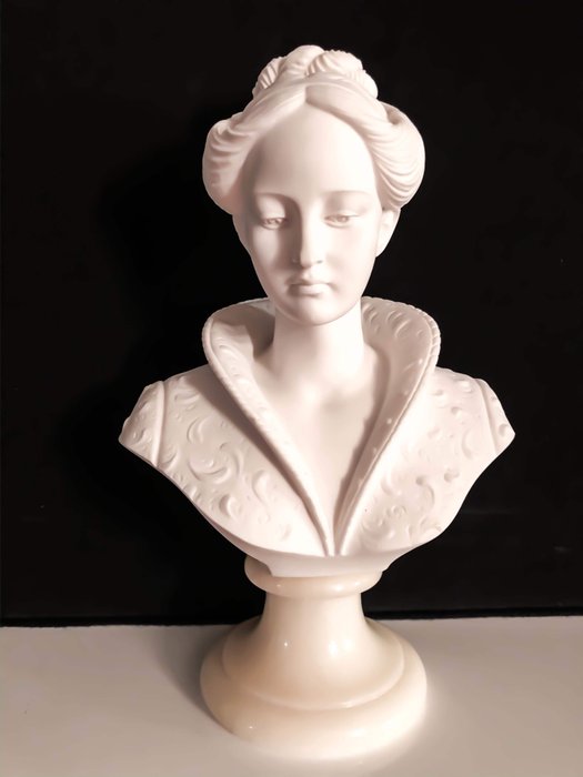 A.Giannelli - Skulptur, Frauenfehlschlag - Neoklassizistisch - Marmor, Elfenbein