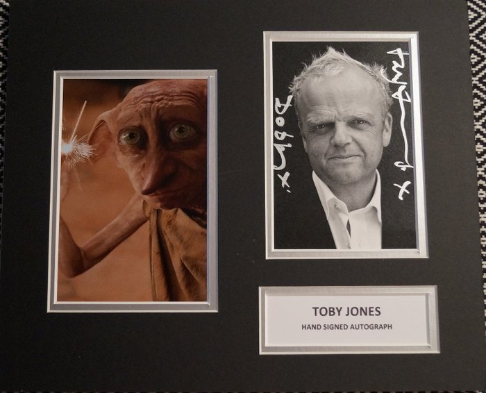 Toby Jones alias Dobby aus Harry Potter Autogrammfotokarte 
