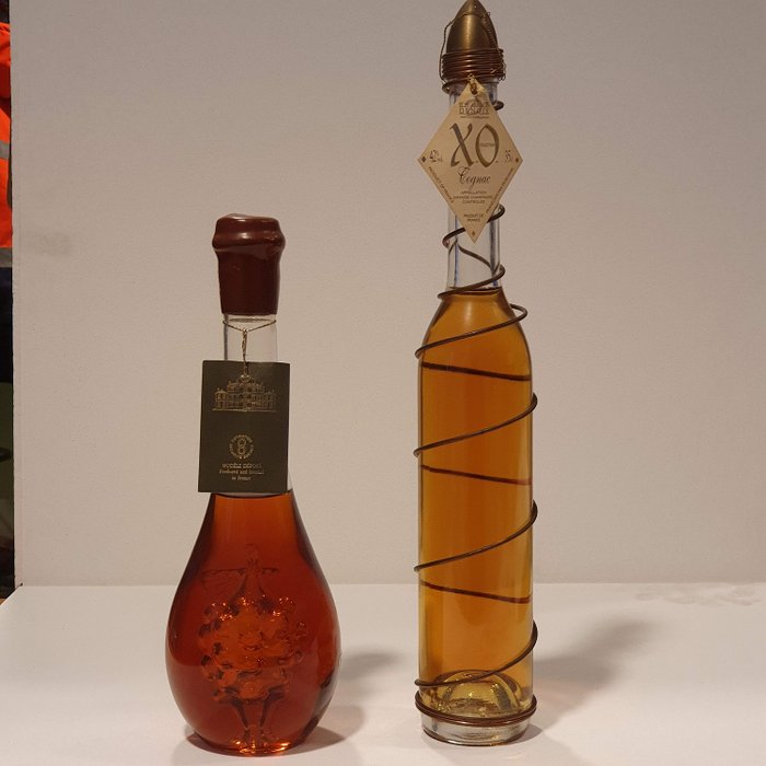 Elie Arnaud Denoix, Marquis de Sylène - XO Cognac Grande Champagne & Hors d'Age Armagnac - b. Anni ‘80, Anni ‘90 - 35cl, 50cl