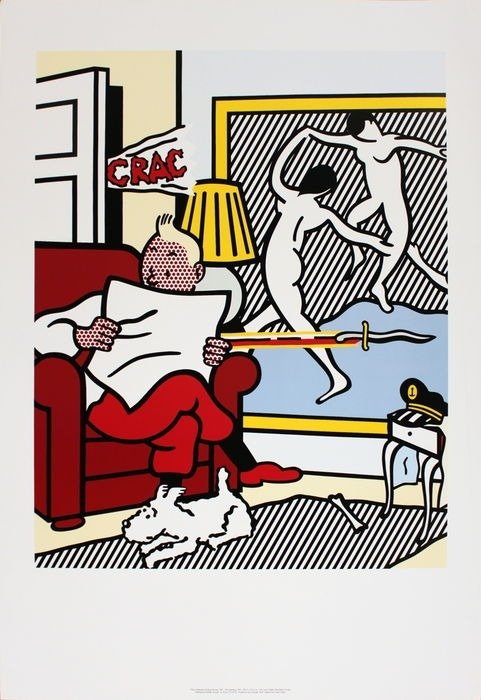 Roy Lichtenstein, after - Tintin Reading