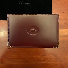 cartier leather notepad