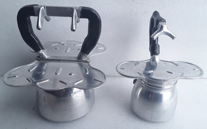 brevettato - 2 cafeteras de presión antiguas (2) - Aluminio