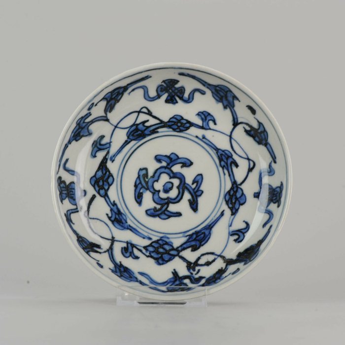 碟 - 藍色和白色 - 瓷器 - Chinese Porcelain Plate 16th century Ming Dynasty - 中國 - 16世紀