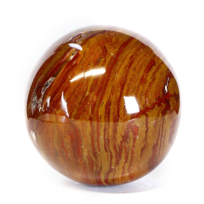 Rød agat Ornamental Sphere - Krystallterapi - 138×138×138 mm - 3820 g