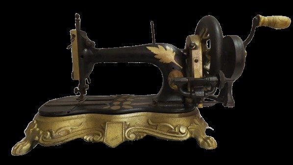 Fabrik-Marke - 鑄鐵和鑄鐵縫紉機，約1890年 - 鑄鐵