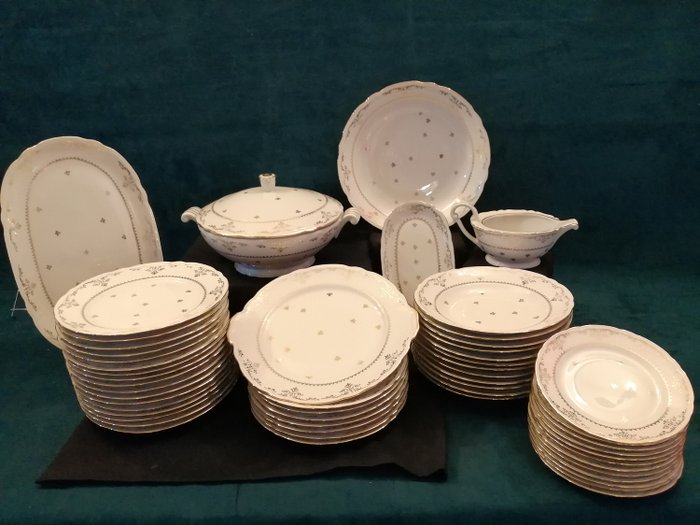 Service de table en porcelaine 24 pièces - Arabesque