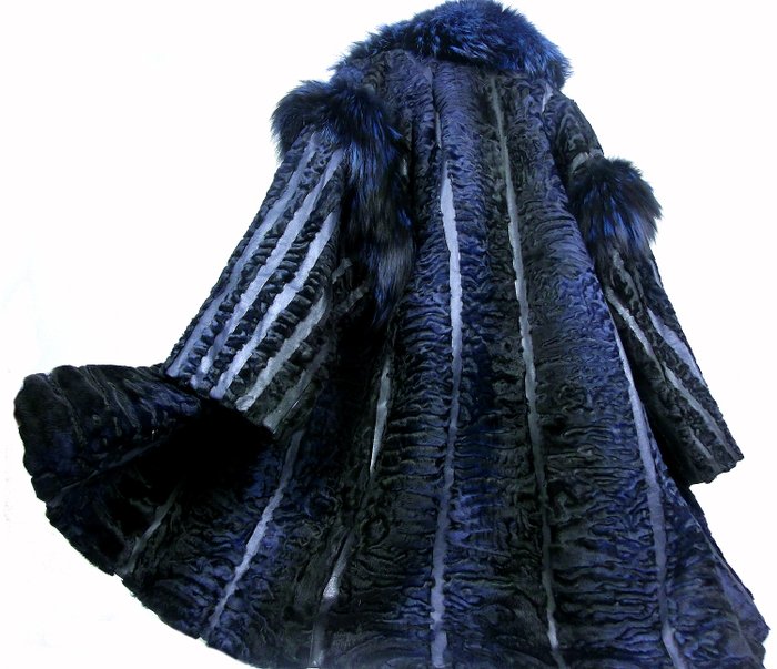 Ausgefallener Persianer Pelzmantel Jacke - Persian fur and - Catawiki