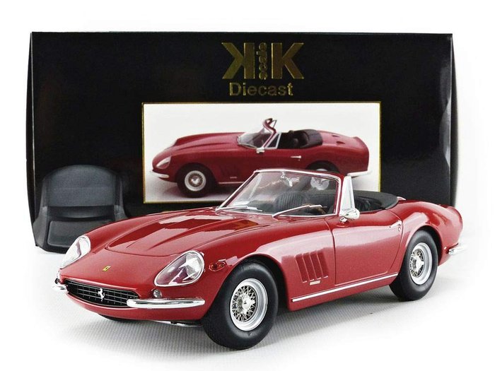 KK Scale - 1:18 - Ferrari 275 GTB/4 NART Spyder 1967 (Spoke Rims) - Édition limitée de 1 000 pièces.