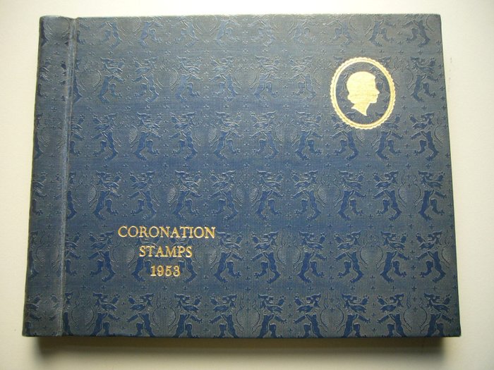 Great Britain - England - Stanley Gibbons album Coronation stamps 1953