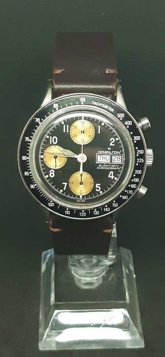 Hamilton - crono militare valjoux 7750 - 9367 - Mænd - 1980-1989