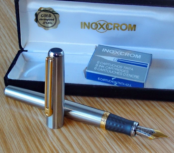 INOXCROM WALL STREET SPANISH FOUNTAIN PEN lot of 7 pens sold 