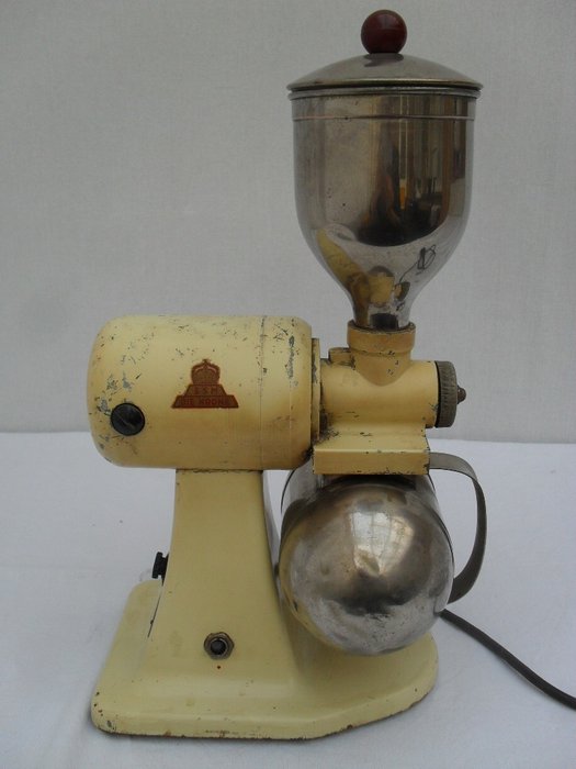 ESM Die Krone - Vintage elektromos kávédaráló (1) - Vas (öntött/kovácsolt), nikkel