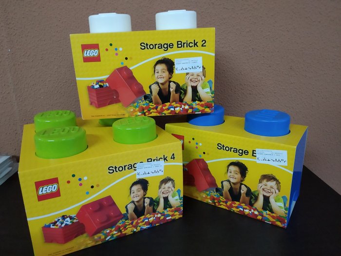 limpiar Pepino censura LEGO - Lote de tres cajas originales para guardar tus Lego - Catawiki