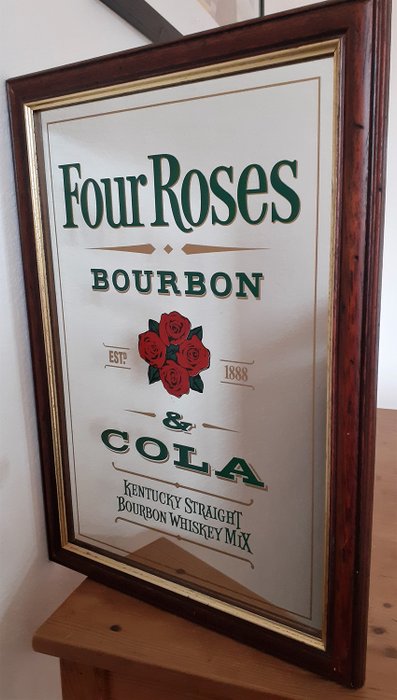Four Roses Bourbon & Cola - Spiegel (1) - Glas / Holz