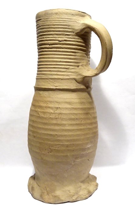 Sieburg din ceramică medievală - ulcior mare din gresie Jacoba găsit în Vriezenveen - Faianță