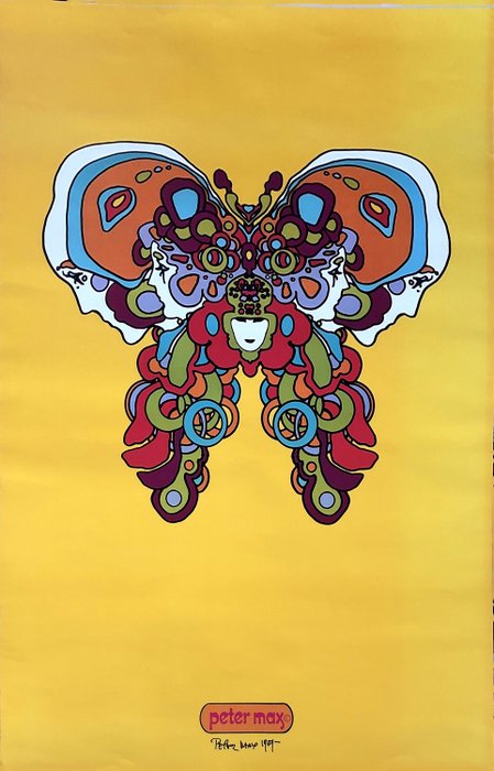 Peter Max - Butterfly - Catawiki