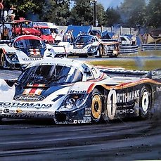 Porsche 956(6x Signed Edition) Le Mans 1982 Winners with place : 1,2 &3 – “Porsche Domination” By Nicholas Watts – Porsche