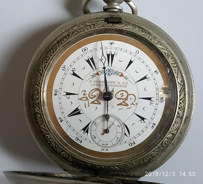 K.Serkisoff & Co Constantinople - Ottoman pocket watch - NO RESERVE PRICE  - Férfi - 1850-1900