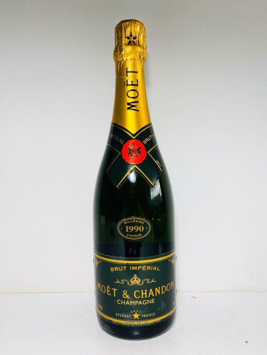1990 Moet & Chandon Brut Imperial Millesime  - Champagne Brut - 1 Fles (0.75L)