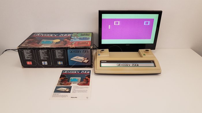 Philips Odyssey 2001 - Boxed - 1978 - Console avec jeux - Dans la boîte d'origine