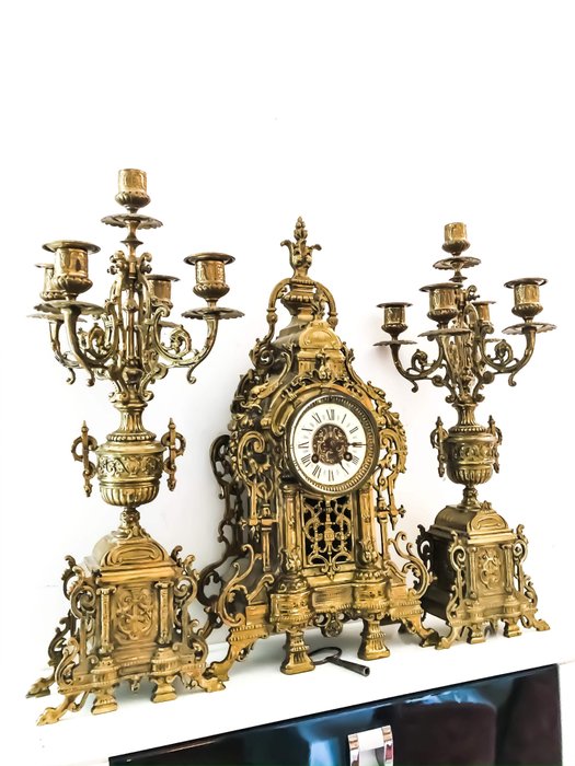 座鐘 - 青銅色 - 19世紀末