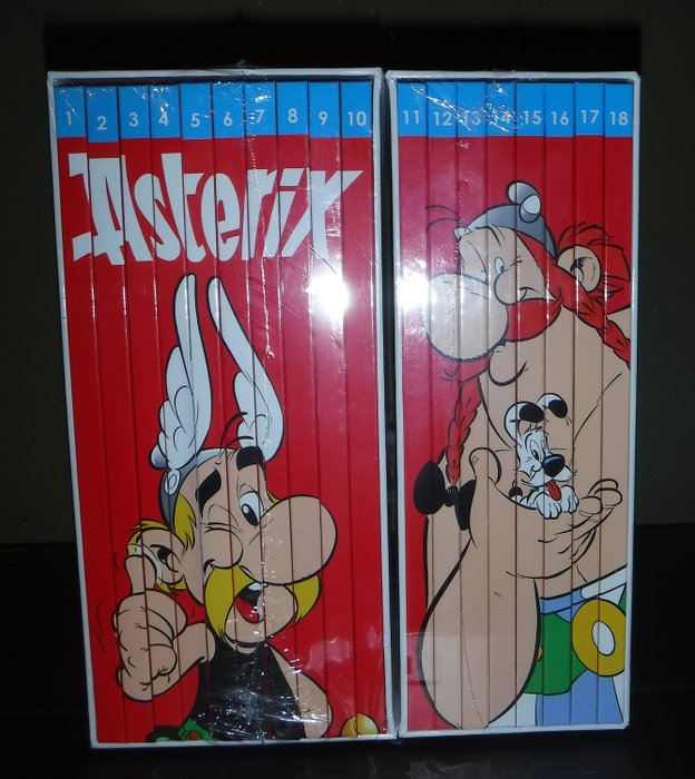 Image 2 of Asterix - 18 albums met elk 2 titels in 2 verzamelboxen - Hardcover - First edition - (2017/2017)