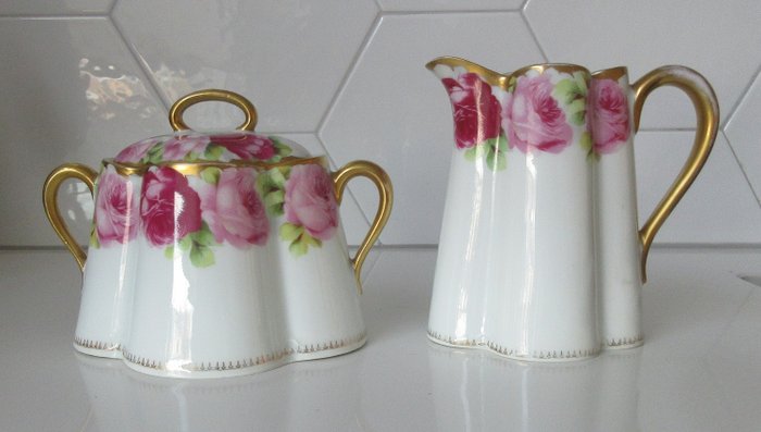 Philip Rosenthal - 糖罐和牛奶罐ChrysanthemeCäcilie - 瓷