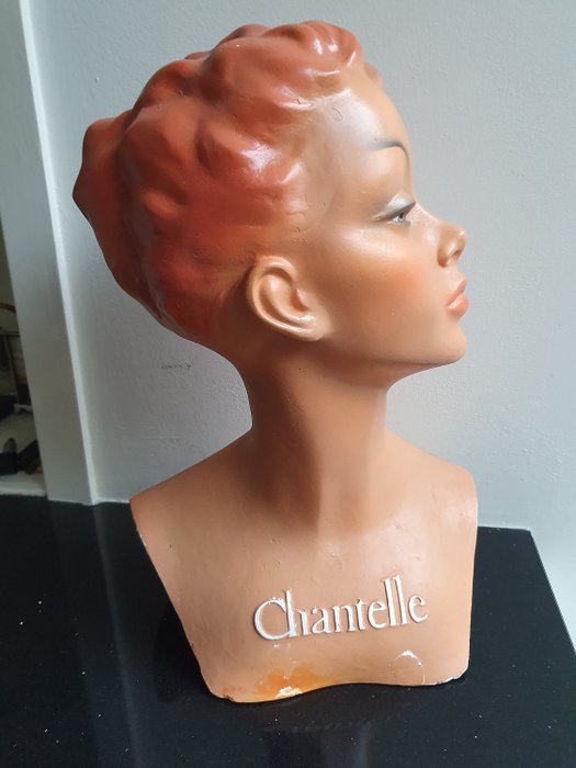 Chantelle - Art Deco bust άγαλμα από τη δεκαετία του '50 / '60