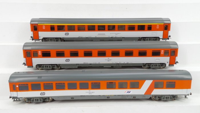 Roco H0 - 54416/54417/54418 - Passenger carriage - 3 EC rijtuigen, 1e klasse, 2e klasse en restauratiewagen - CD