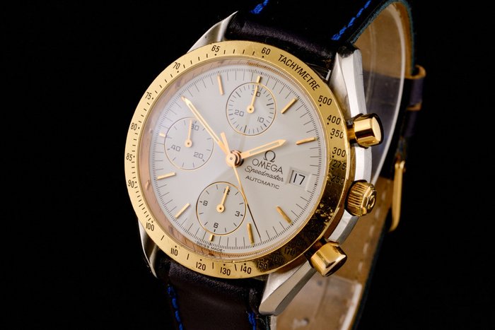 Omega - Speedmaster Gold/Steel Chronograph Automatic - "NO RESERVE PRICE" - 175 0043 375 0043 - Heren - 1990-1999