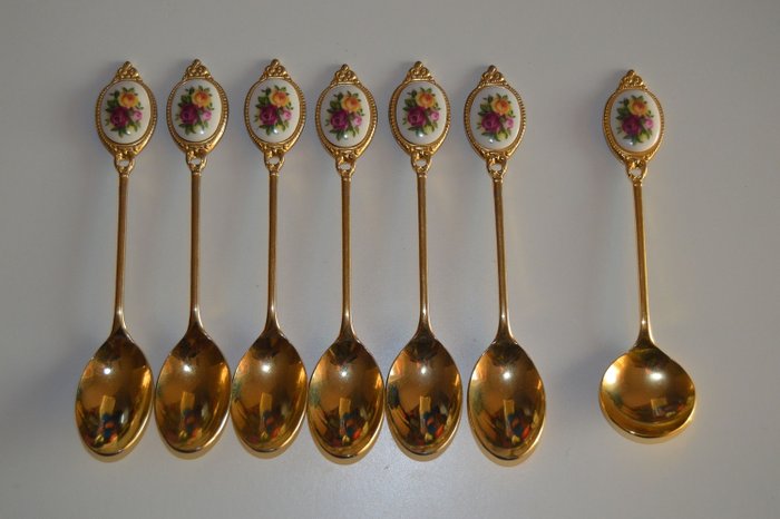 Royal Albert Old Country Roses - Spoon (7) - Goldplate, Porcelain ...