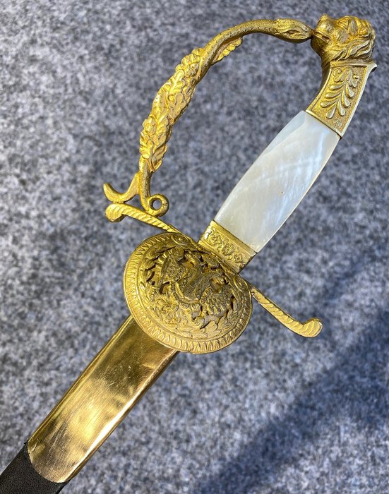 Imperio austrohúngaro - Habsburg´s Servant´s Small Sword - Habsburg´s Eagle - 1849 Pattern - Second Half Of 19th Century - Espada / espada