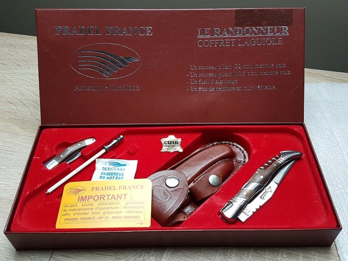Frankrike - Pradel - Laguiole boks kniv lomme kniv turgåeren