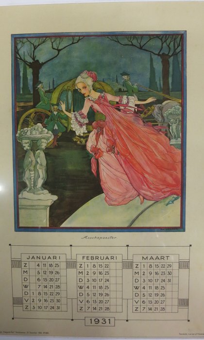 Rie Cramer - Kalender 1931 Haagsche Post - sprookjes