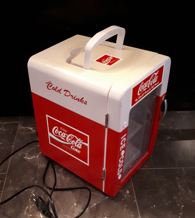 coca cola mini fridge - plastic - Catawiki