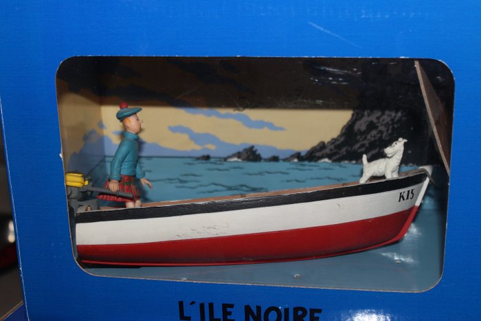 Tintin - Diorama l ile noire - Tintin en barque - (2007)