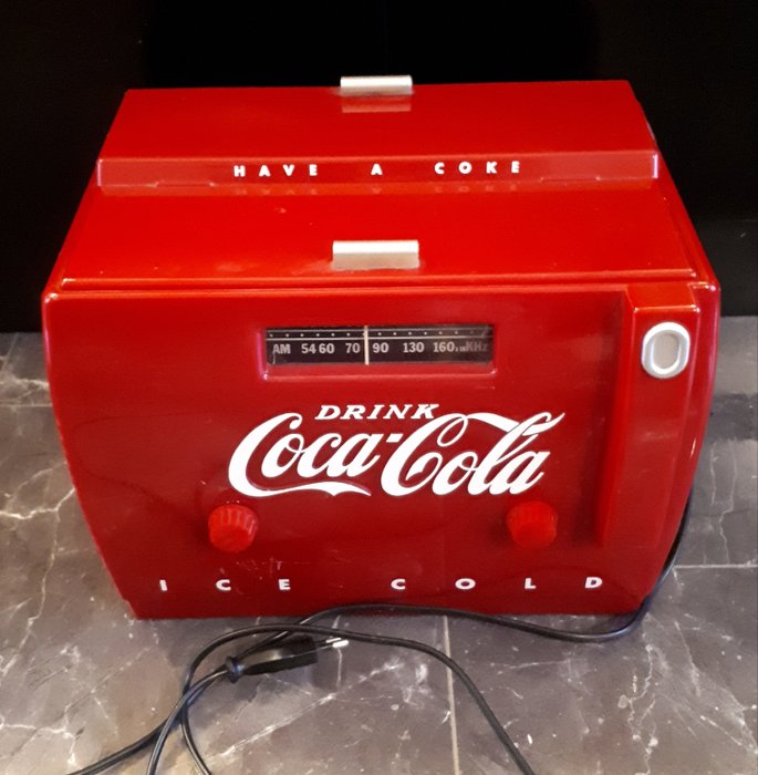 coca cola - 可口可乐冷却器收音机OTR-1949-塑料 - 塑料