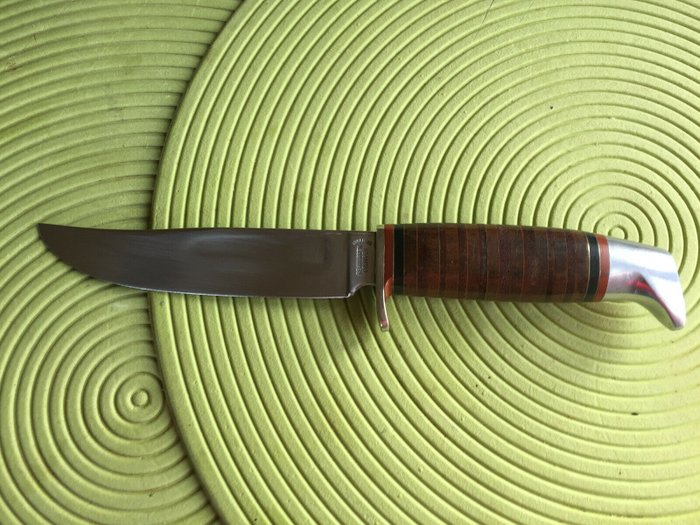 ? - REHWAPPEN - solingen rostfrei - couteau lame fixe extrémité de la lame en laiton  - hunting knife, survival, fight