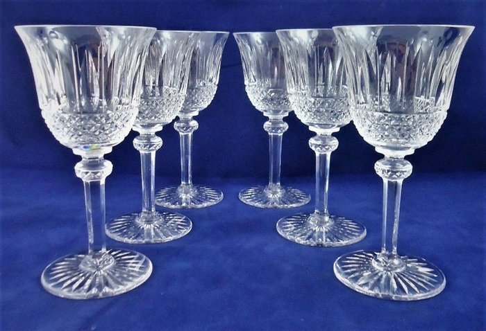 Saint Louis cristal - Modèle TOMMY - 6 bicchieri altezza 13,8 cm - Cristallo