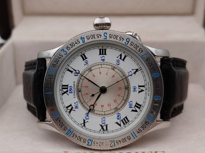 Longines - Lindbergh Hour Angle Watch - Automatic - 989.5215 - Férfi - 1980-1989
