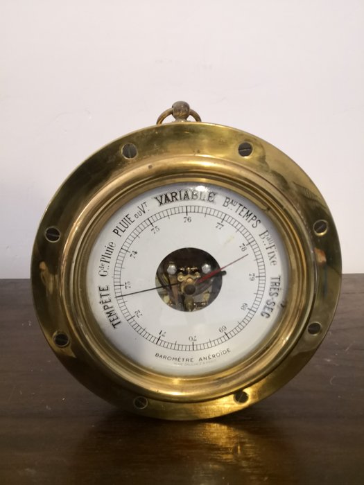 Barometer René Dauchez - Messing - Eerste helft 20e eeuw